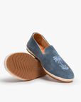 Blue Palm Smoking Slipper