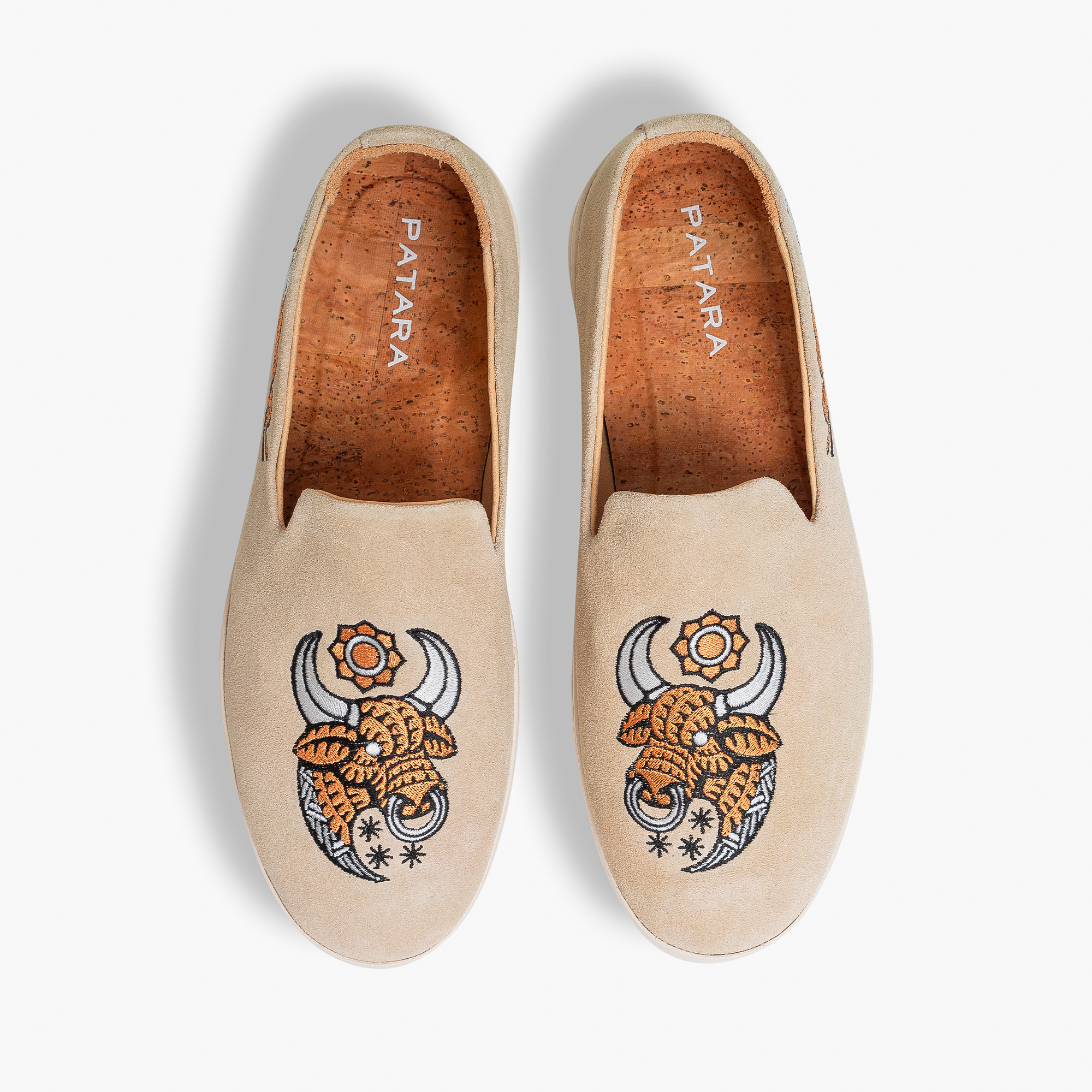 Patara-  Affogato Beacon Men’s Suede Slip-On Loafers in Light Tan - size 10 NWOT Match Point Beacon – Patara Shoes main image 2