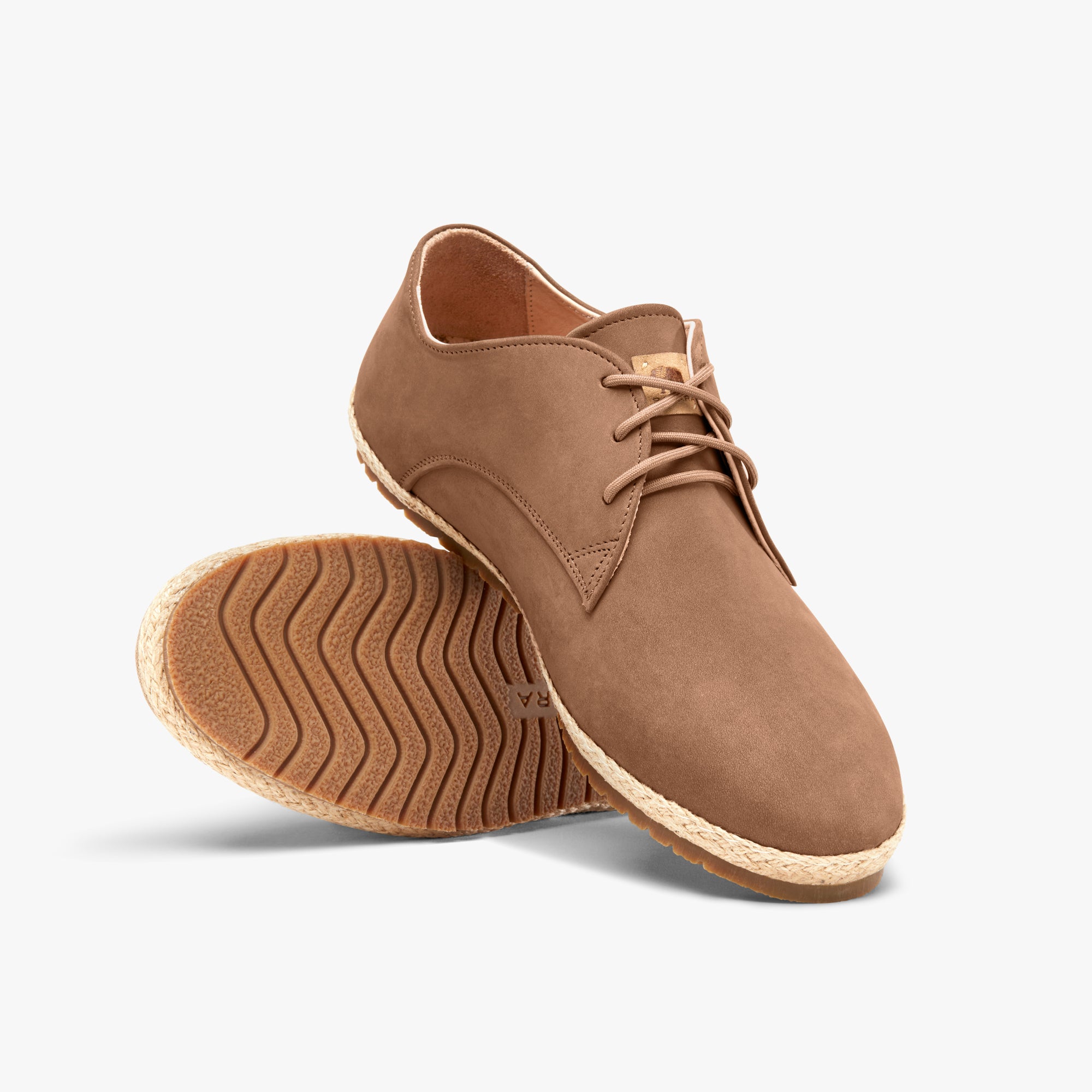 Patara Mens Nomad Canvas Lace Up Espadrille Shoes Cork Insoles EU 41 US 8 Beige Eco-Friendly Travel Shoes - Havana Nomad | Patara Shoes main image 3
