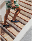 Navy Smoking Slipper