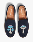 Navy Mushroom Smoking Slipper
