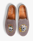 Skull Couple Smoking Slipper